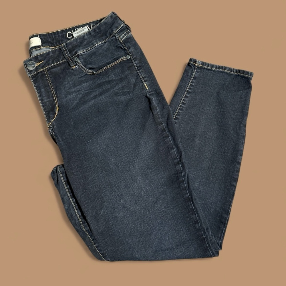 SLINK  Midnight Blue Skinny Jeans Super Stretchy Size 18